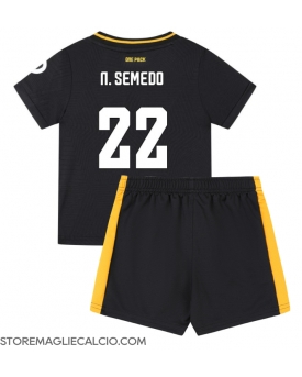 Wolves Nelson Semedo #22 Maglia Gara Trasferta Repliche 2024-25 Bambino Maniche Corte